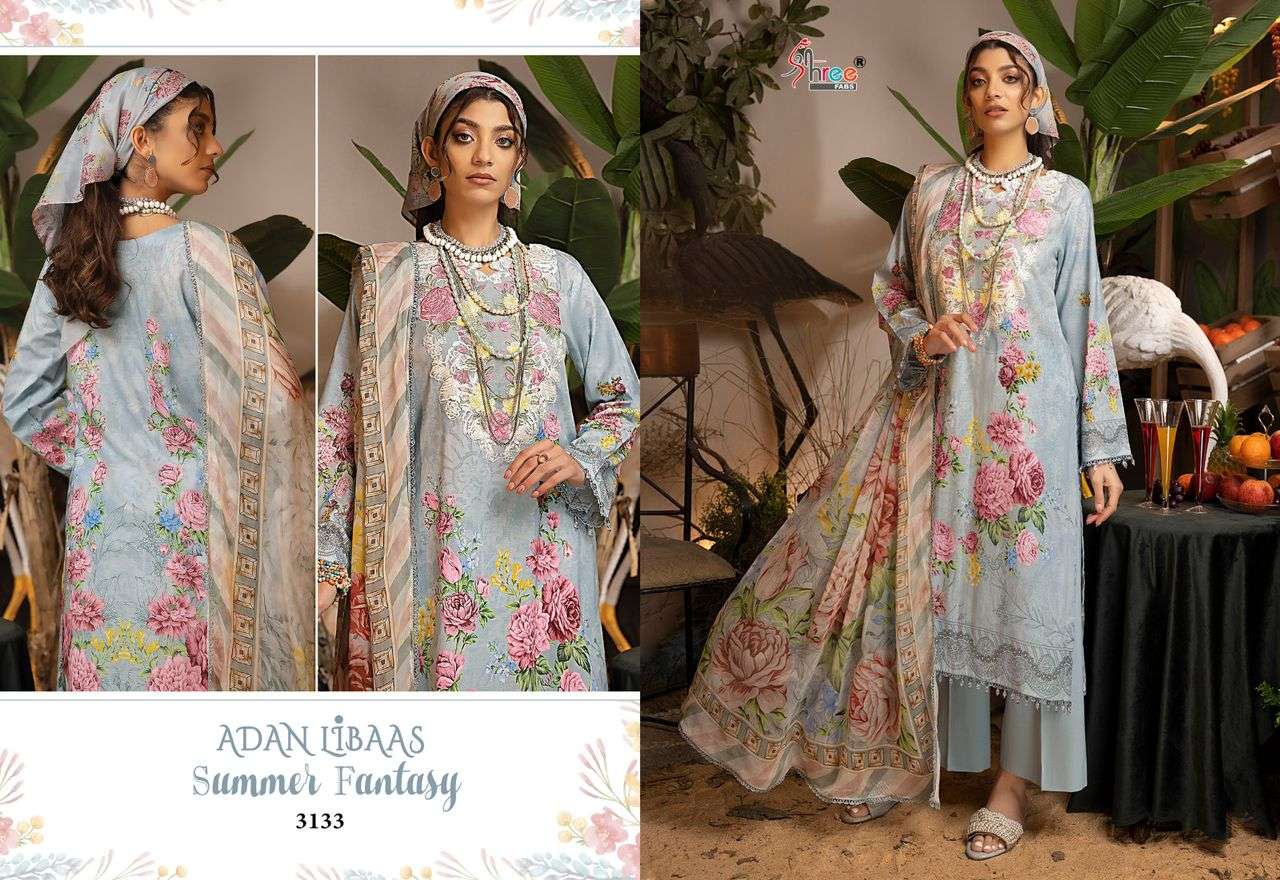 Shree Adan Libaas Summer Fantasy Chiffon Dupatta Pakistani Suits Wholesale catalog