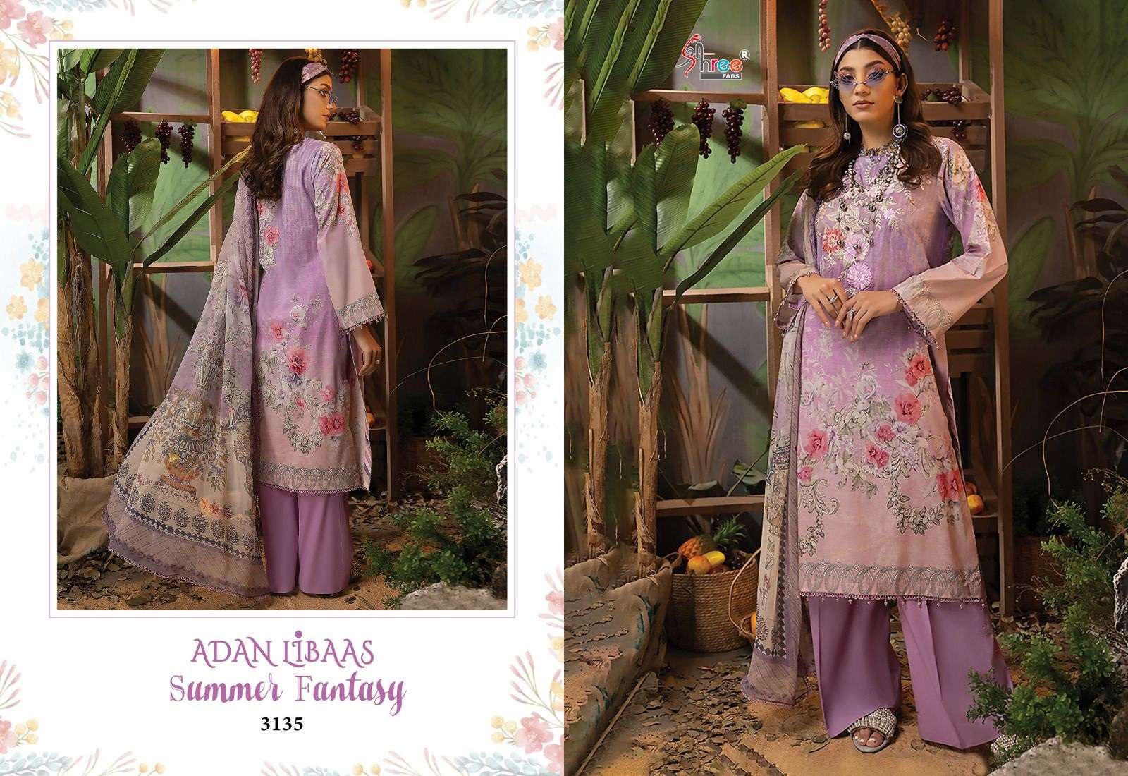Shree Adan Libaas Summer Fantasy Chiffon Dupatta Pakistani Suits Wholesale catalog