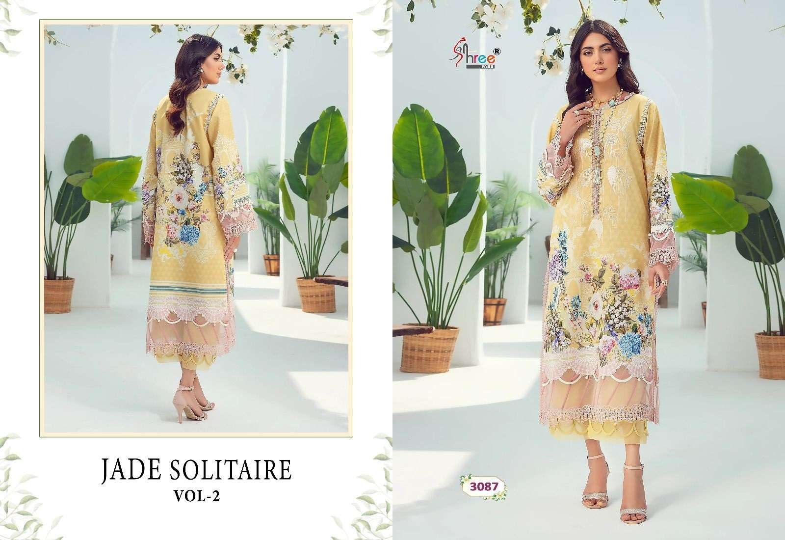 Shree Jade Solitaire Vol 2 Cotton Dupatta Pakistani Suits Wholesale catalog