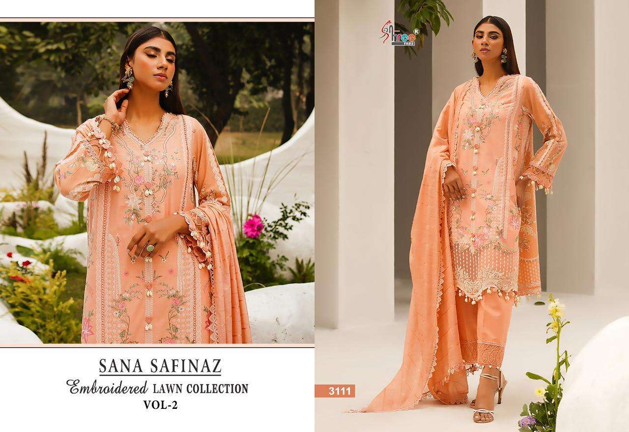 Shree Sana Safinaz Embroidered Lawn Collection Vol 2 Pakistani Suits Wholesale catalog