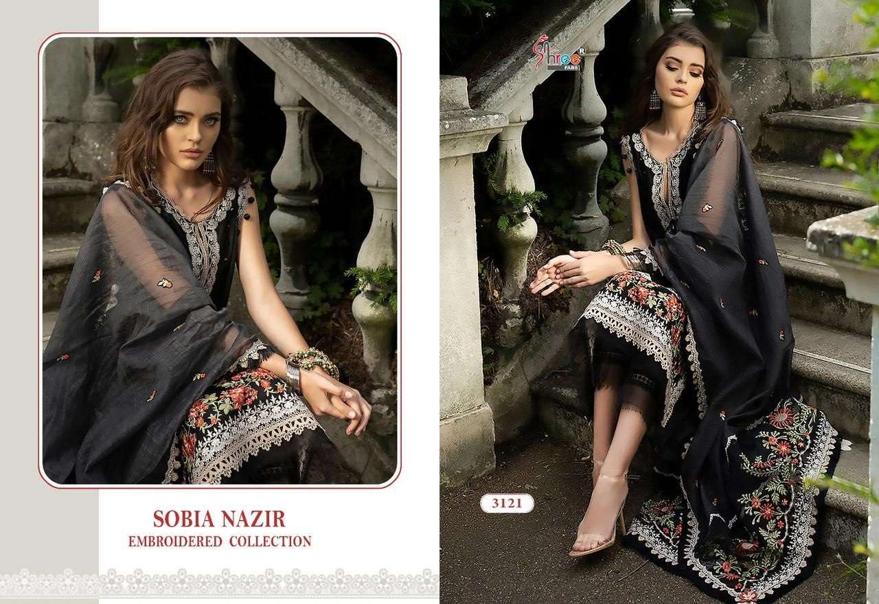 Shree Sobia Nazir Embroidered Collection Cotton Dupatta Pakistani Suit Wholesale catalog