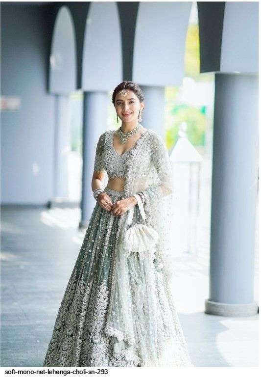 SOFT MONO NET LEHENGA CHOLI SN 293 Wholesale catalog