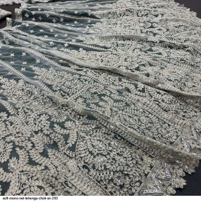 SOFT MONO NET LEHENGA CHOLI SN 293 Wholesale catalog
