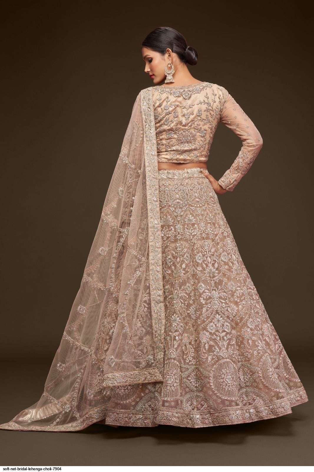 SOFT NET BRIDAL LEHENGA CHOLI 7904 Wholesale catalog