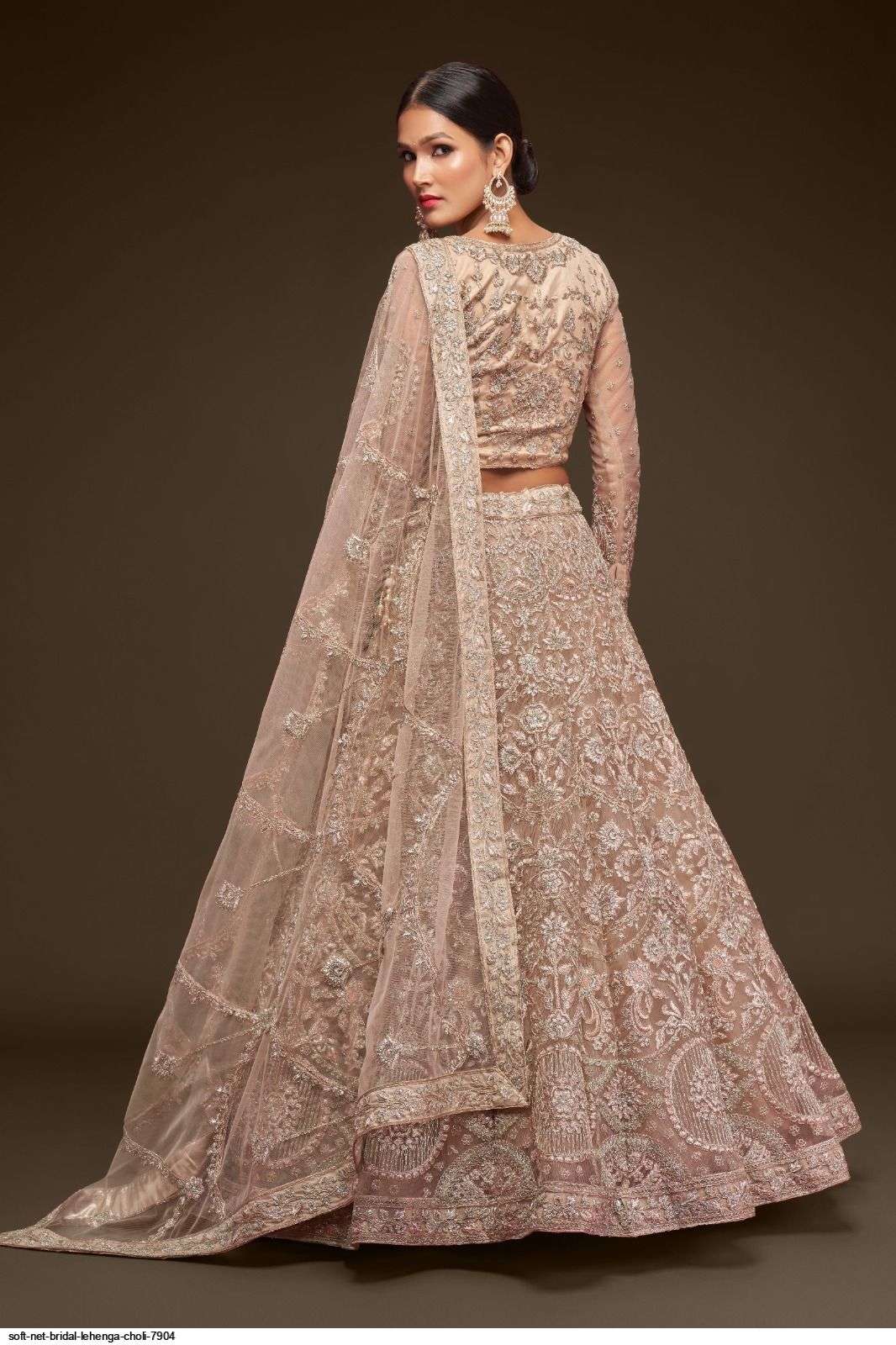 SOFT NET BRIDAL LEHENGA CHOLI 7904 Wholesale catalog