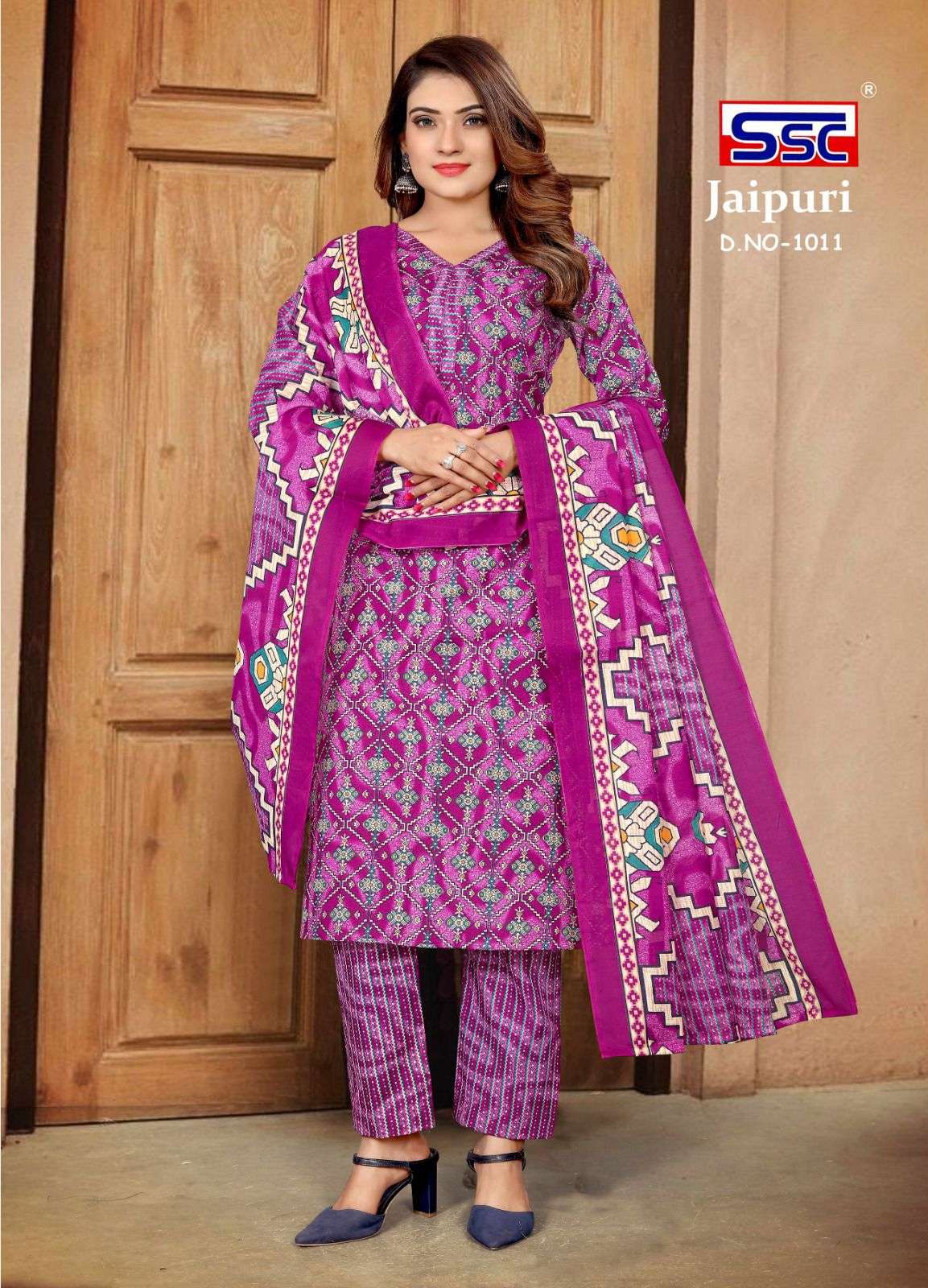 SSC JAIPURI COTTON Dress Material Wholesale catalog