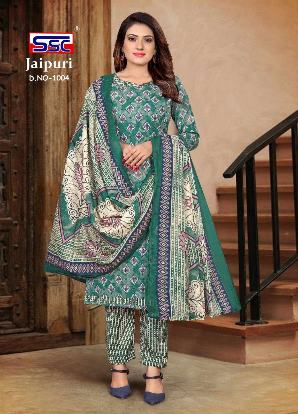 SSC JAIPURI COTTON Dress Material Wholesale catalog