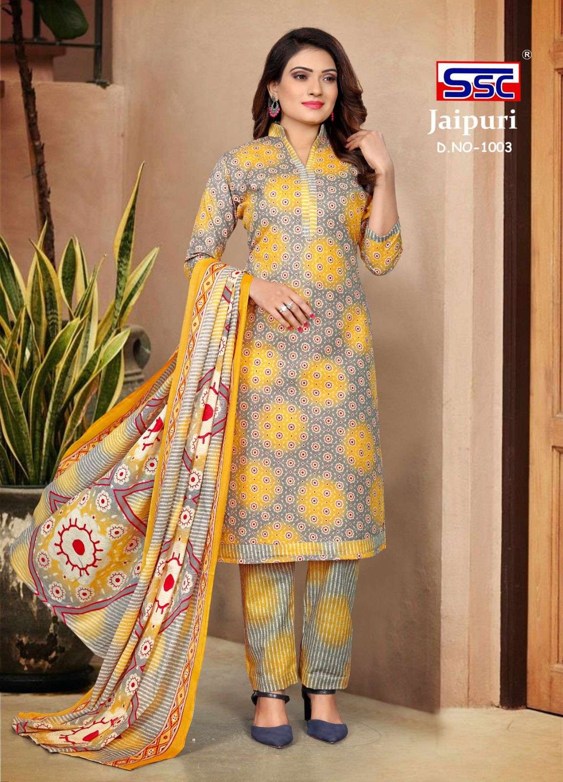 SSC JAIPURI COTTON Dress Material Wholesale catalog