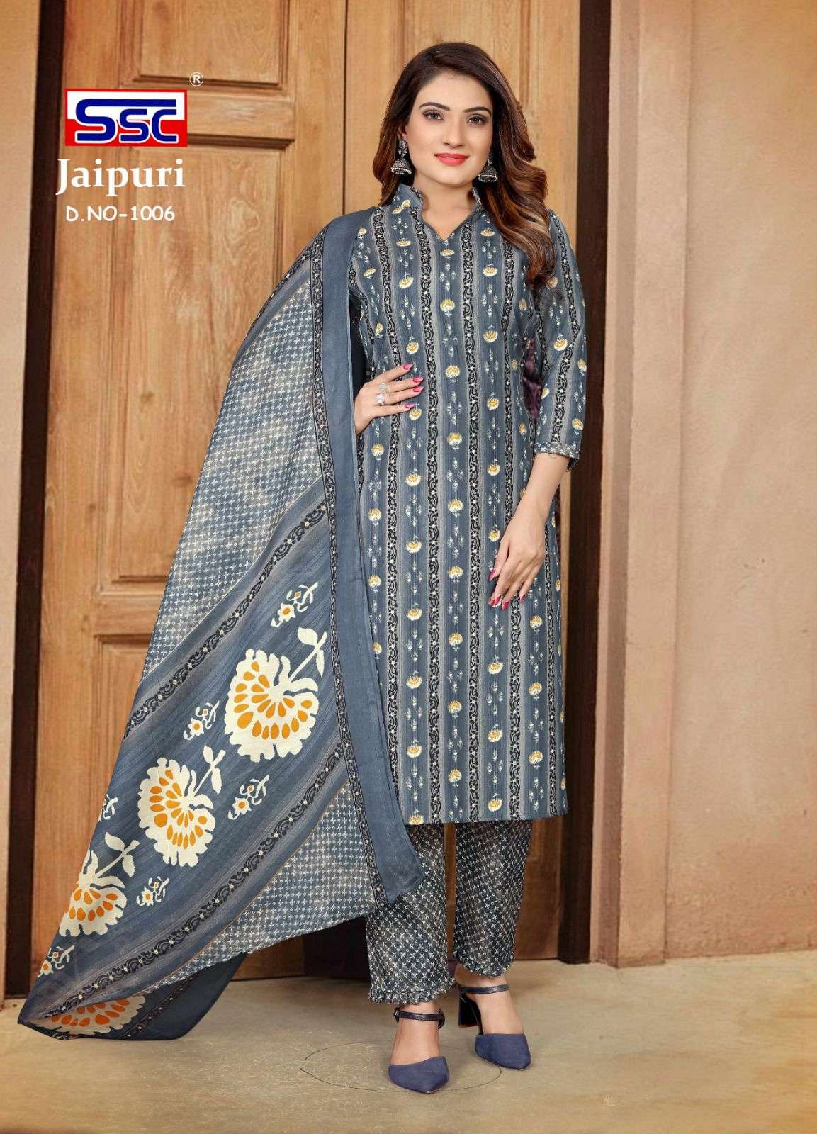 SSC JAIPURI COTTON Dress Material Wholesale catalog