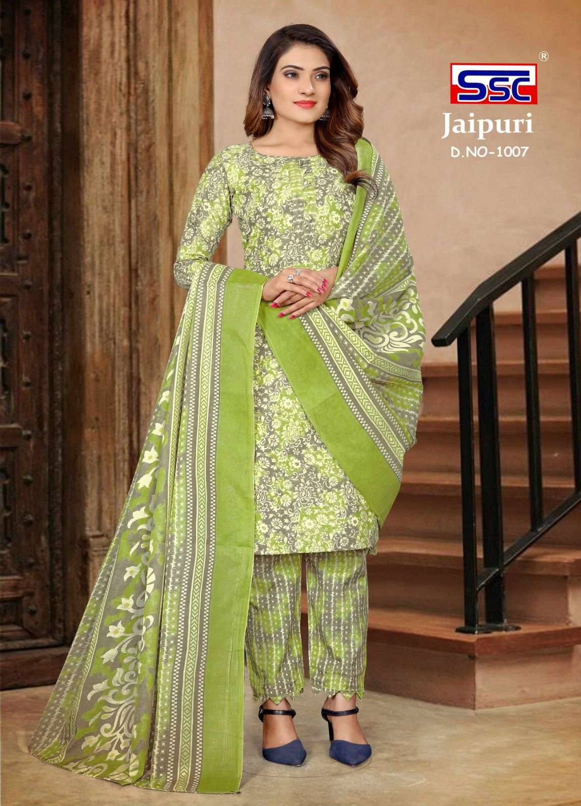 SSC JAIPURI COTTON Dress Material Wholesale catalog