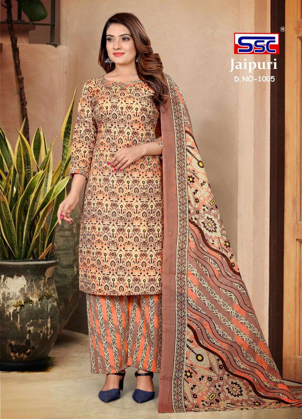 SSC JAIPURI COTTON Dress Material Wholesale catalog