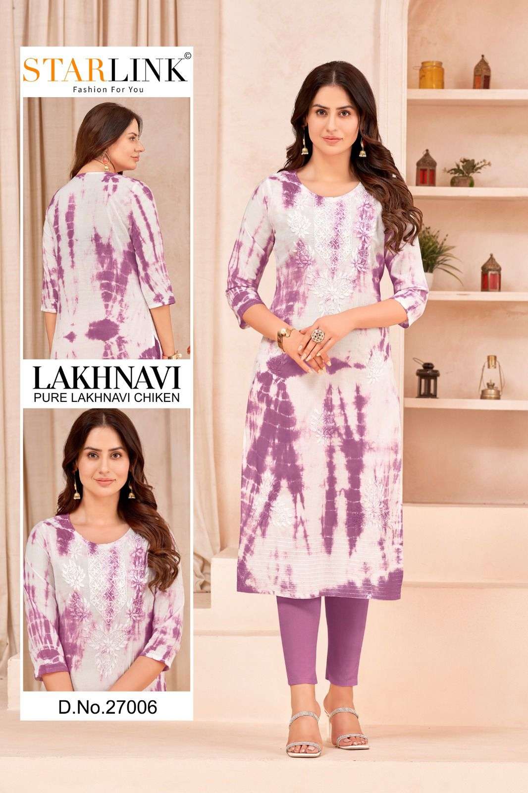 STARLINK LAKHNAVI Kurti Wholesale catalog