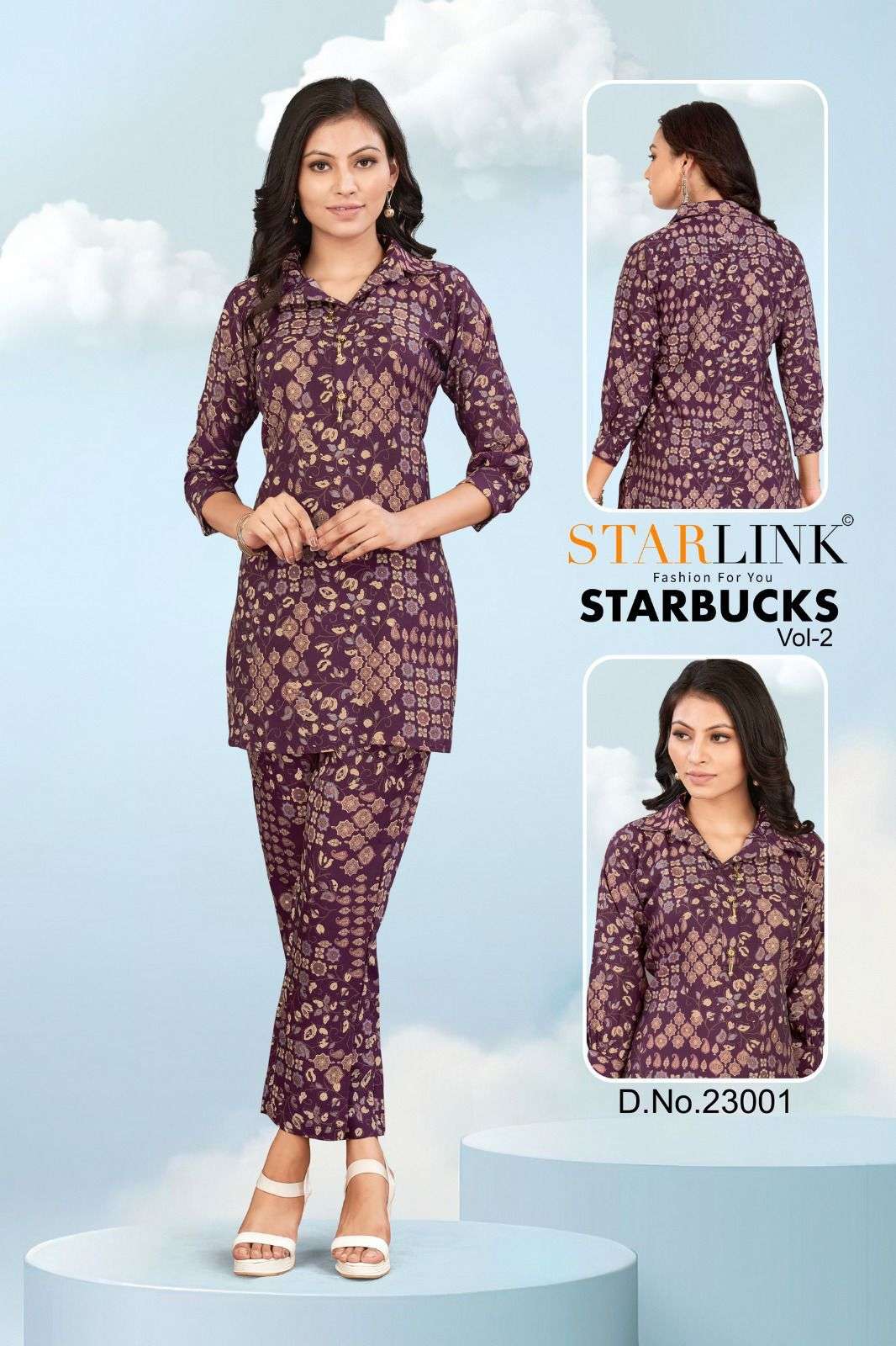STARLINK STARBUCKS -2 Co-ord set Kurti Wholesale catalog