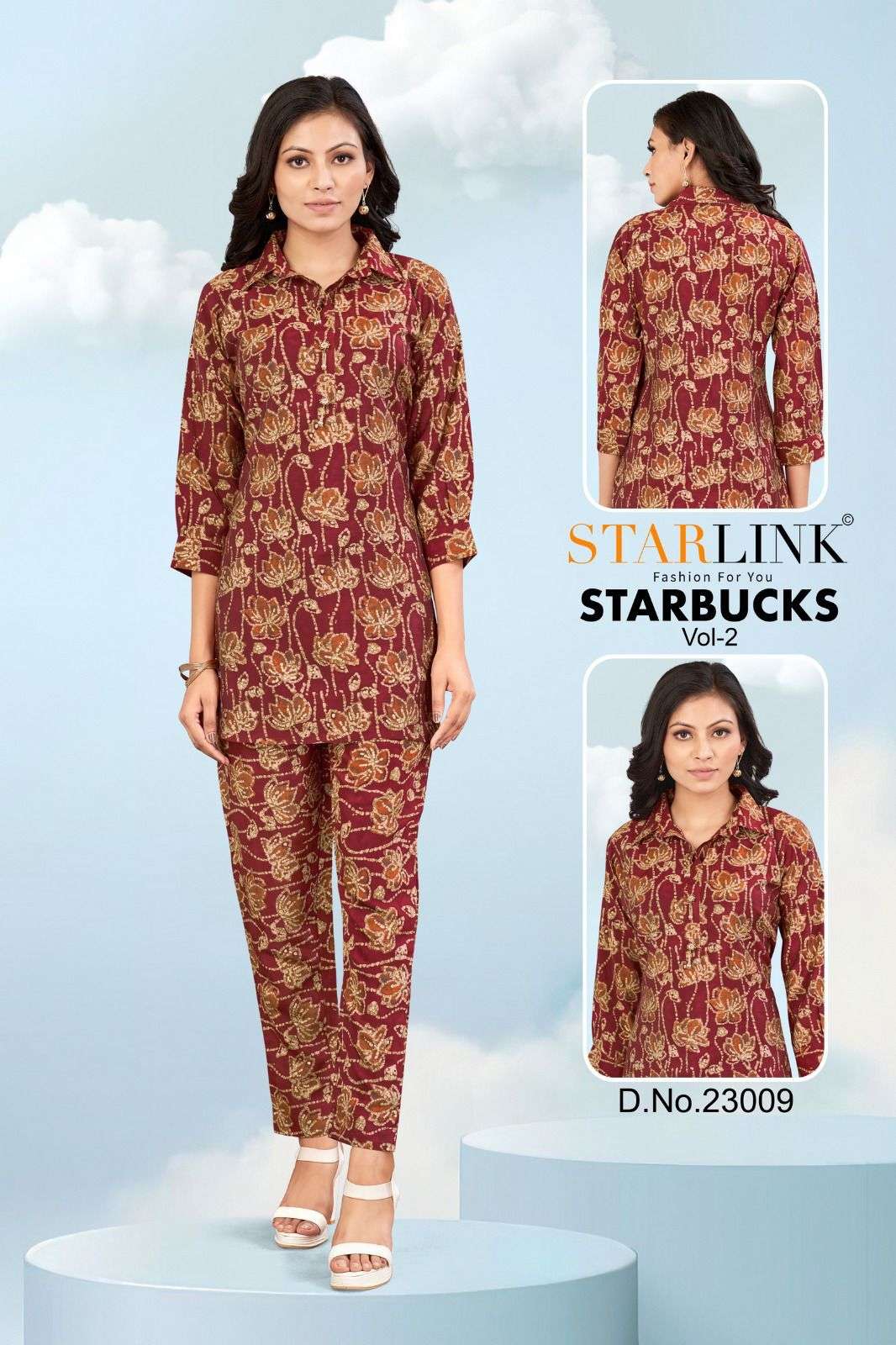 STARLINK STARBUCKS -2 Co-ord set Kurti Wholesale catalog