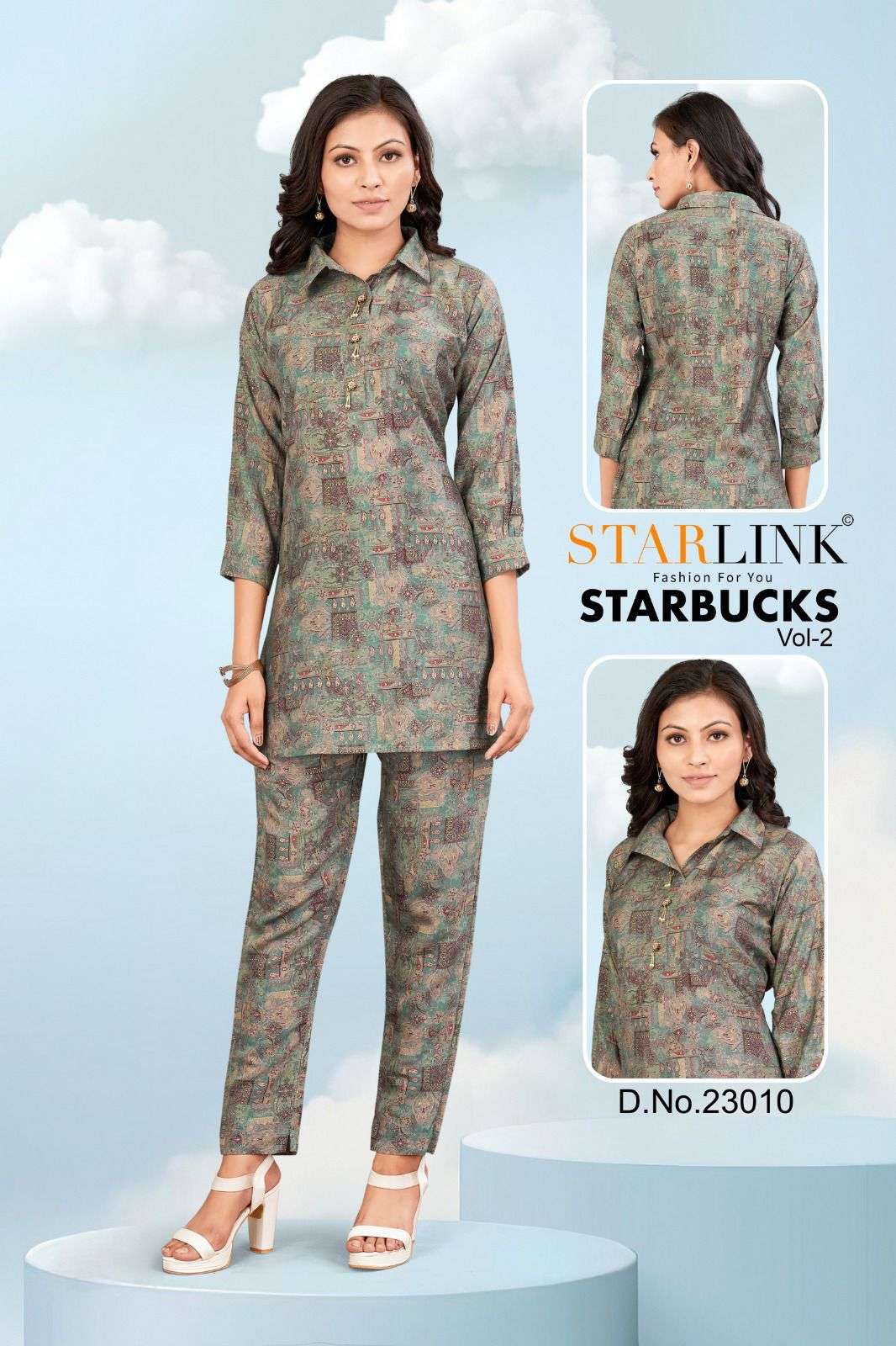 STARLINK STARBUCKS -2 Co-ord set Kurti Wholesale catalog