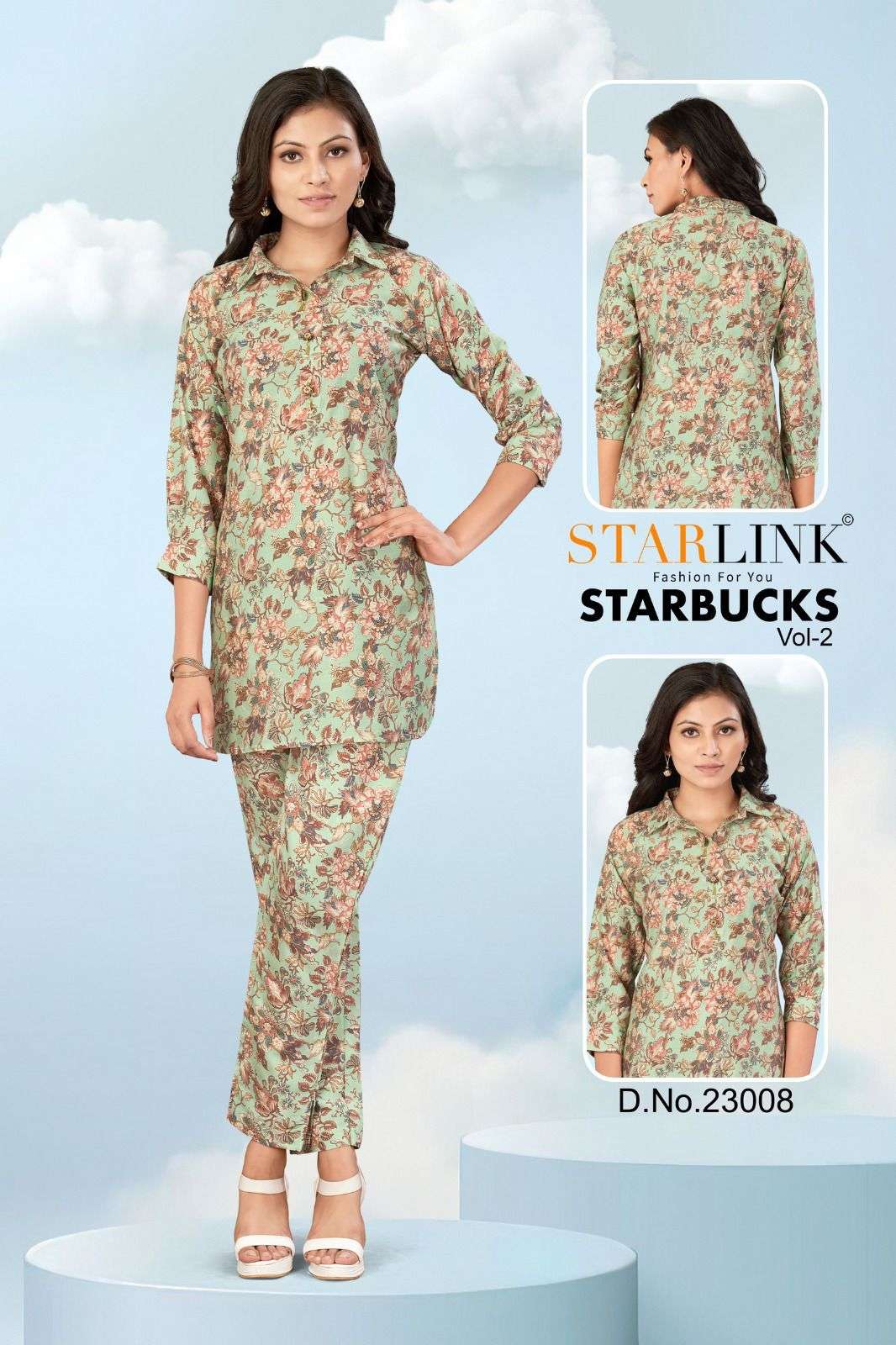 STARLINK STARBUCKS -2 Co-ord set Kurti Wholesale catalog
