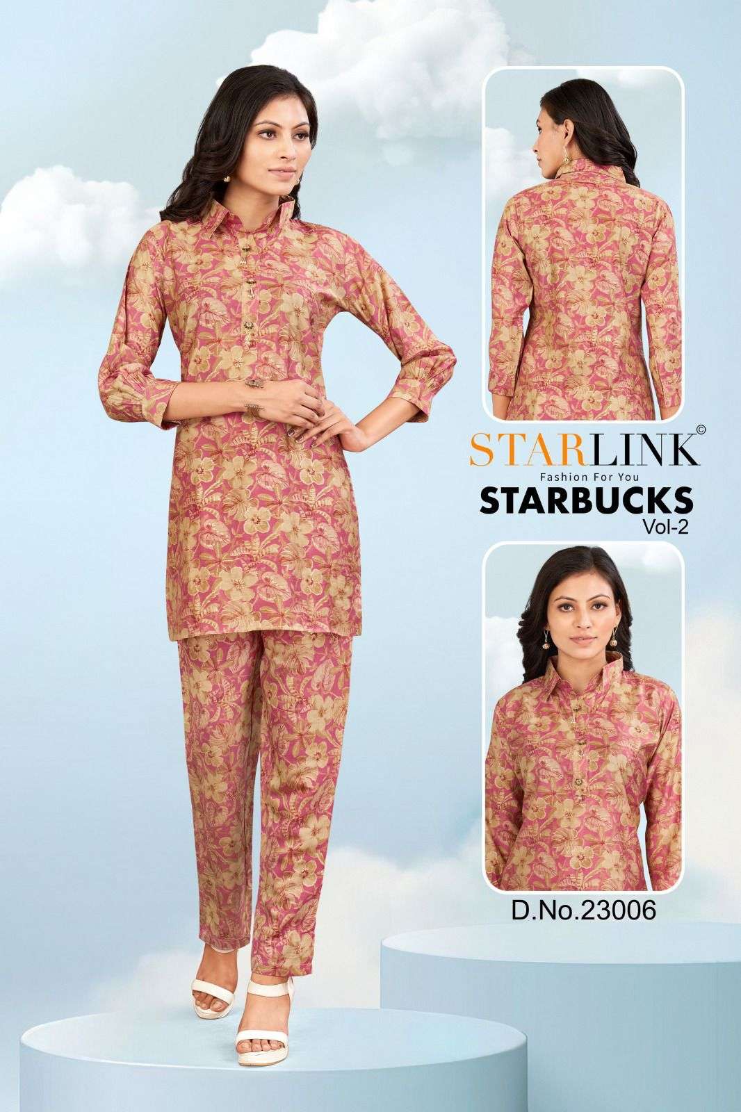 STARLINK STARBUCKS -2 Co-ord set Kurti Wholesale catalog