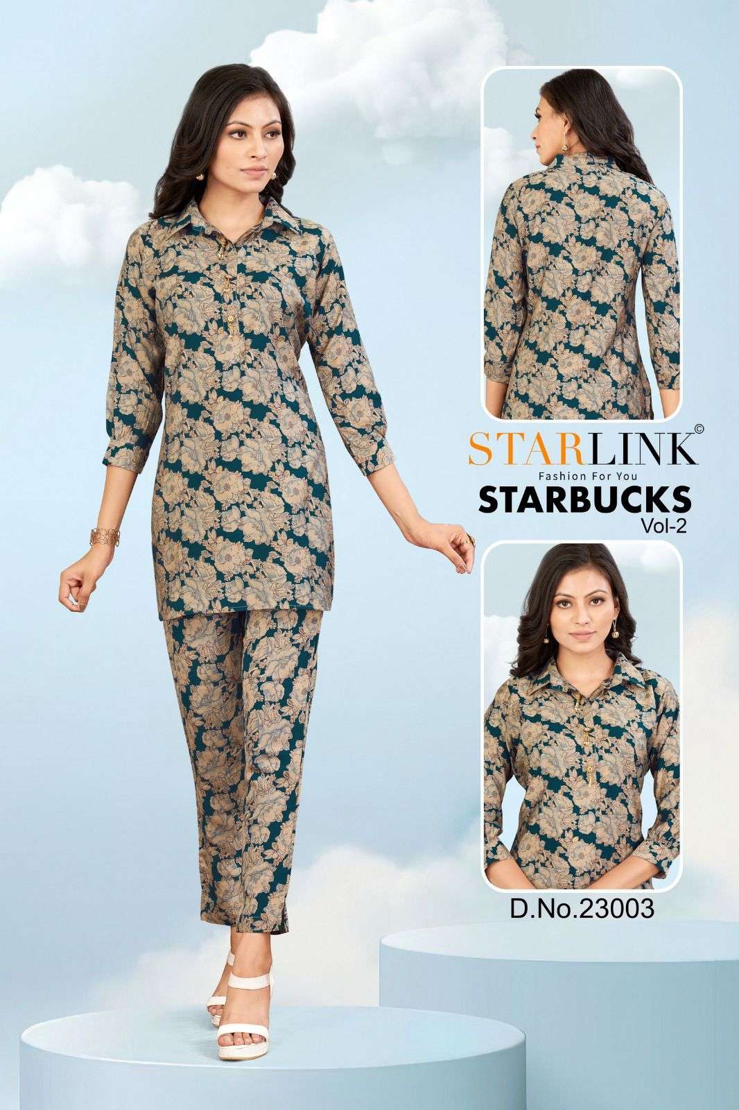 STARLINK STARBUCKS -2 Co-ord set Kurti Wholesale catalog