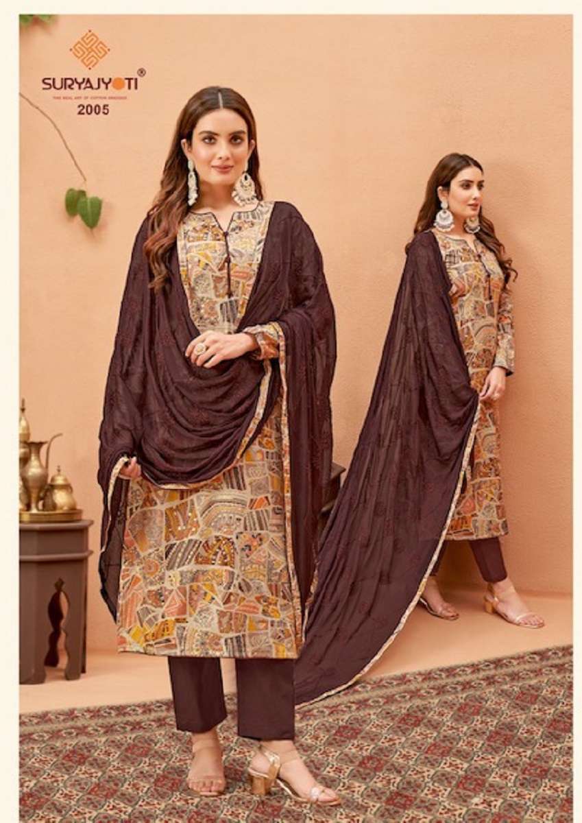 SURYAJYOTI KIANA VOL-2 – DRESS MATERIAL Wholesale catalog