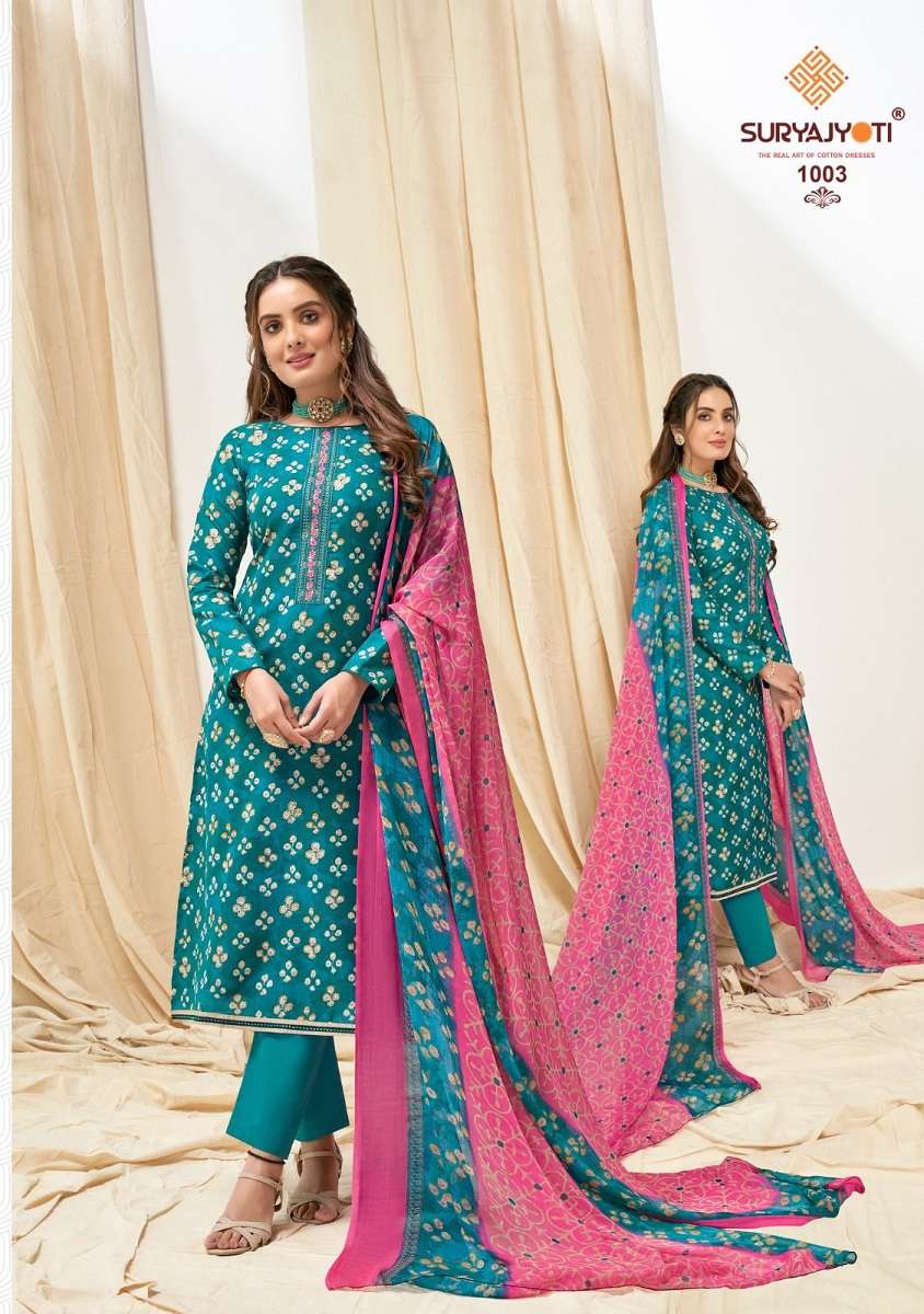 Suryajyoti Nykaa Vol-1 – Dress Material Wholesale catalog