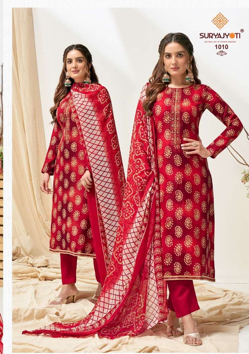 Suryajyoti Nykaa Vol-1 – Dress Material Wholesale catalog