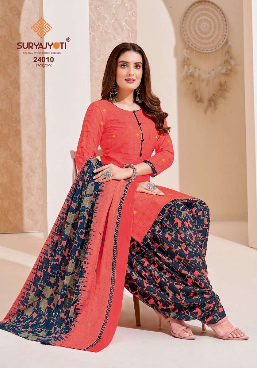Suryajyoti Patiyala Kudi Vol-24 - Dress Material