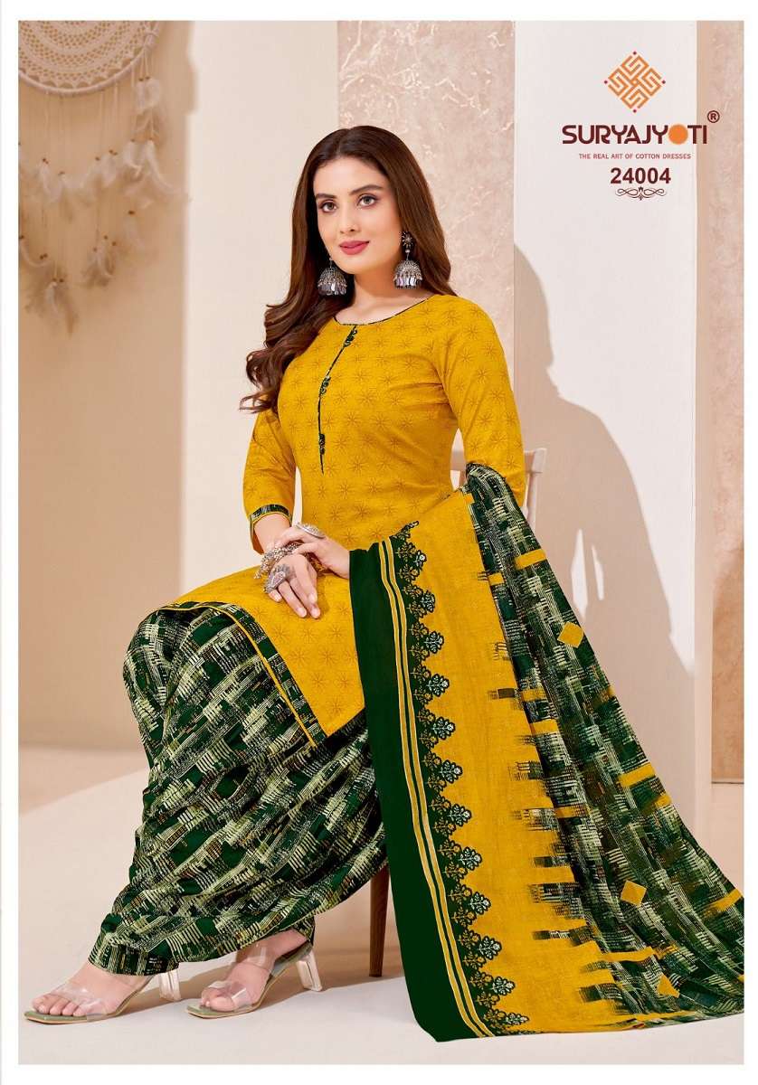 Suryajyoti Patiyala Kudi Vol-24 - Dress Material