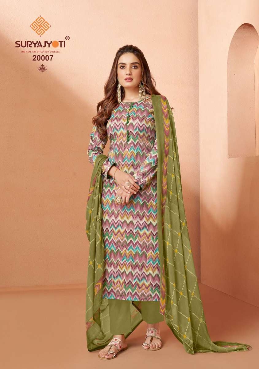 SURYAJYOTI SUHANA VOL-20 – DRESS MATERIAL Wholesale catalog