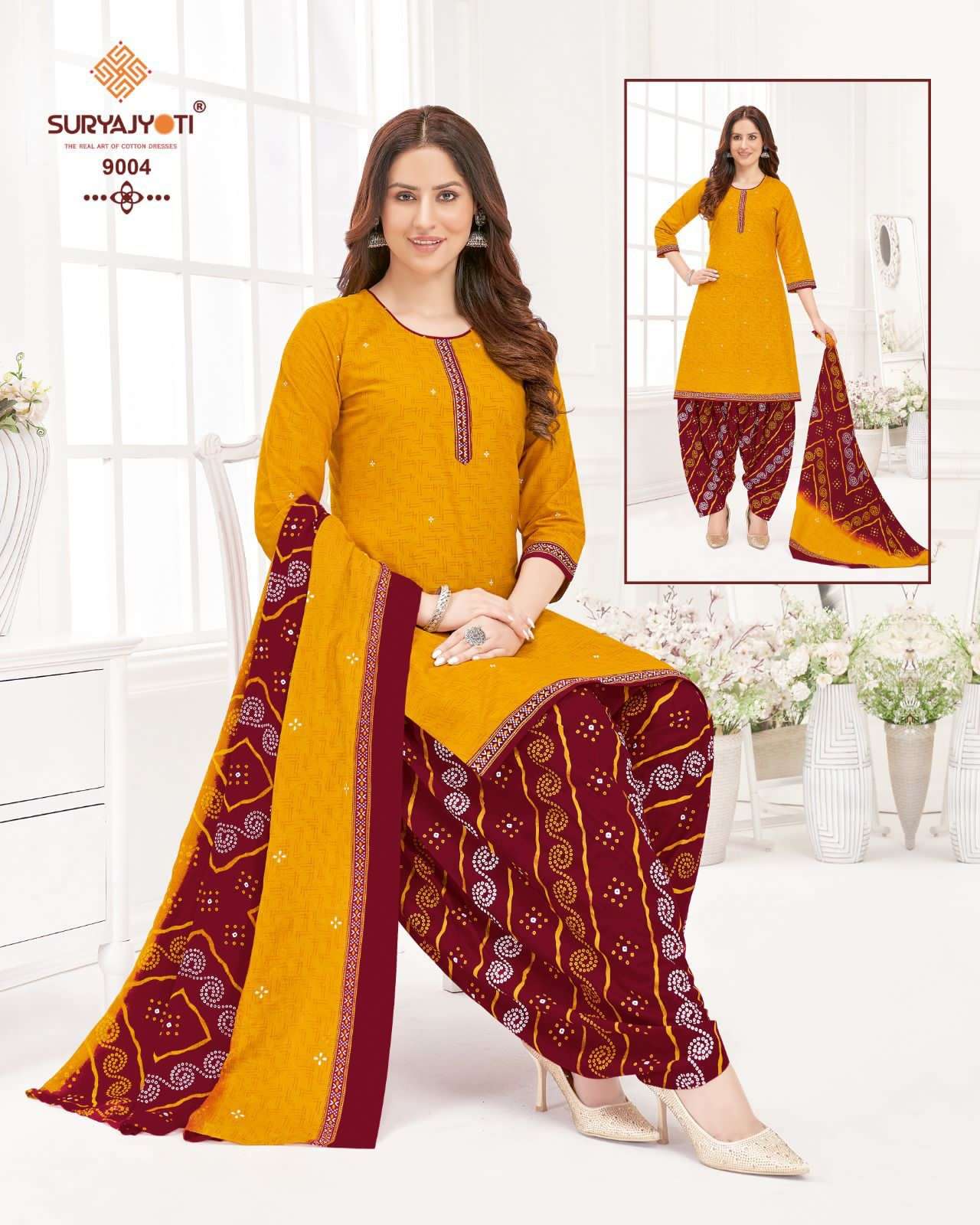  SURYAJYOTI TRENDY PATIYALA VOL-9 – DRESS MATERIAL Wholesale catalog