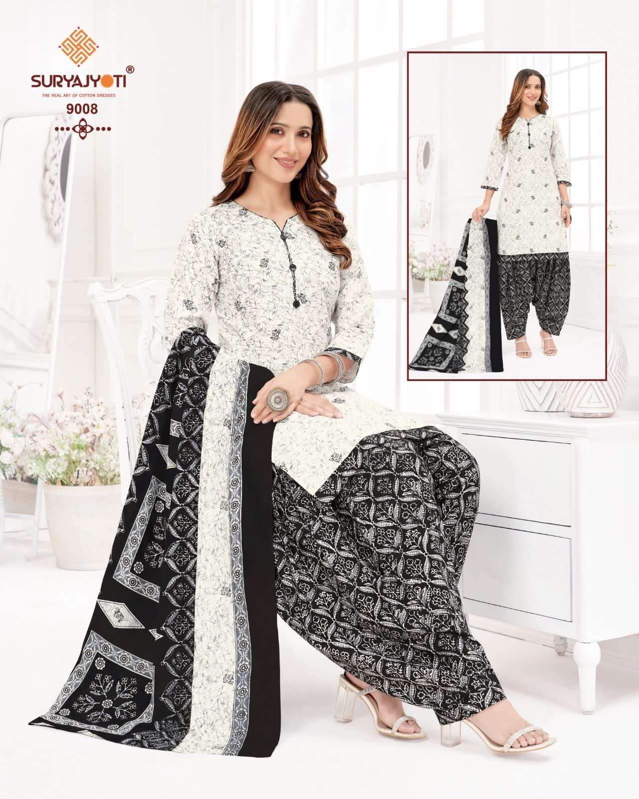  SURYAJYOTI TRENDY PATIYALA VOL-9 – DRESS MATERIAL Wholesale catalog