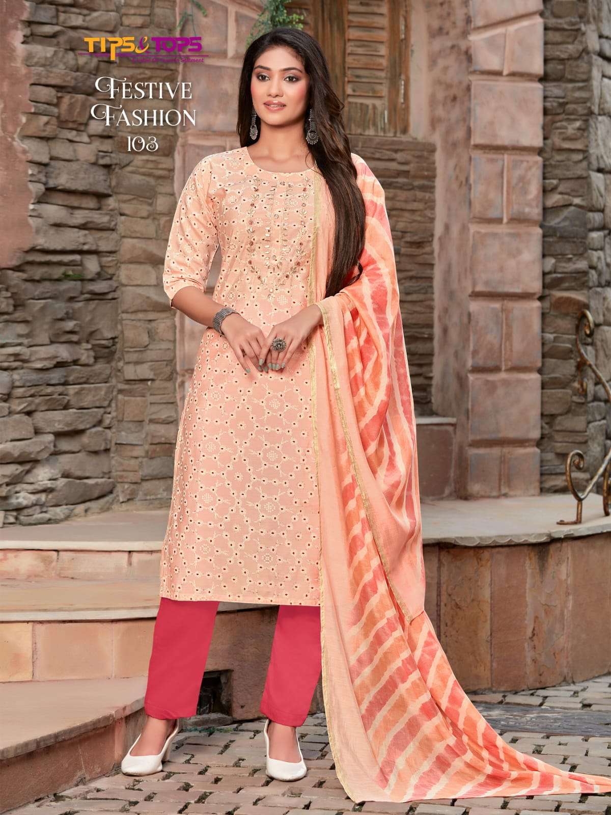 TIPS & TOPS FESTIVE FASHION Kurti Wholesale catalog