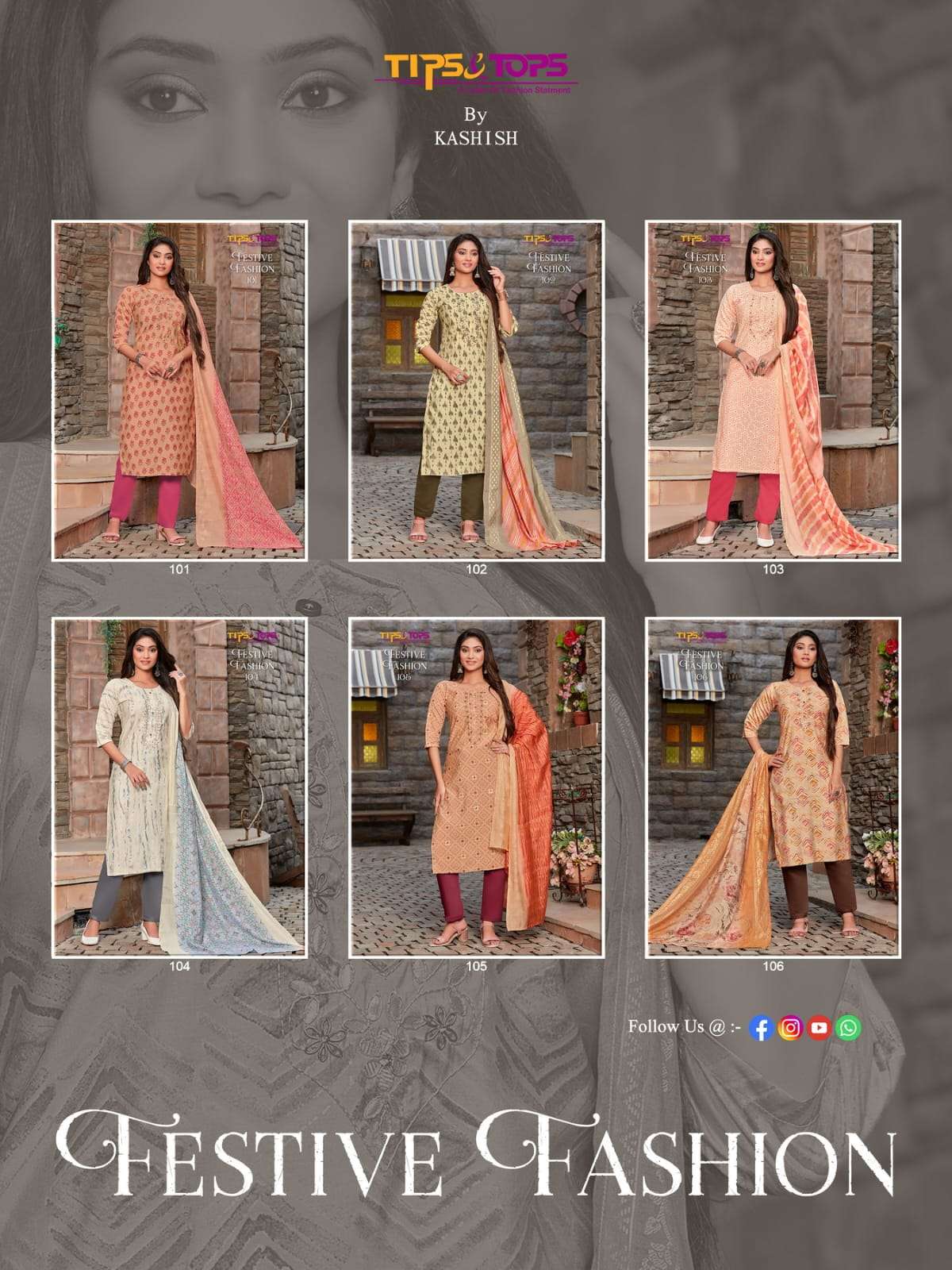 TIPS & TOPS FESTIVE FASHION Kurti Wholesale catalog