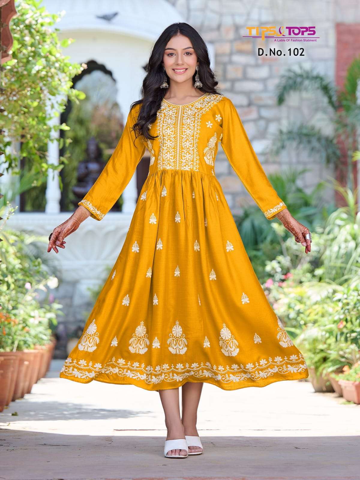 TIPS & TOPS Lakhnavi Kurtis Wholesale catalog