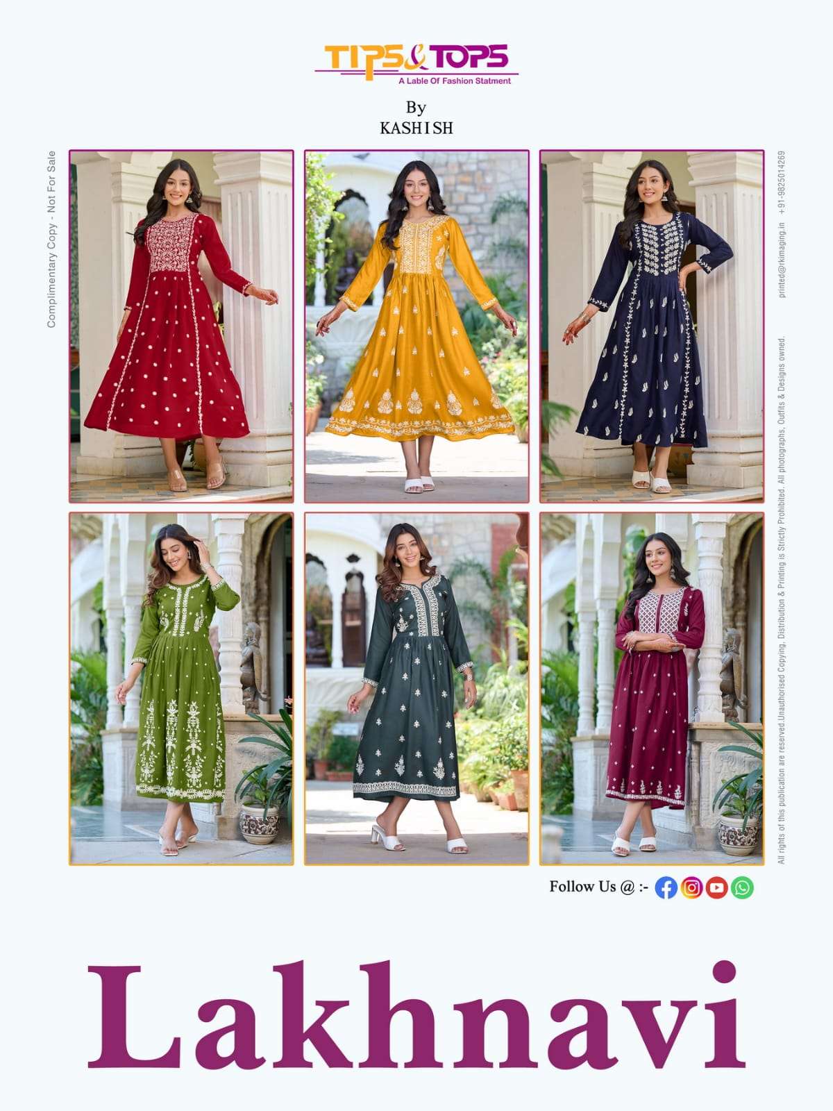 TIPS & TOPS Lakhnavi Kurtis Wholesale catalog