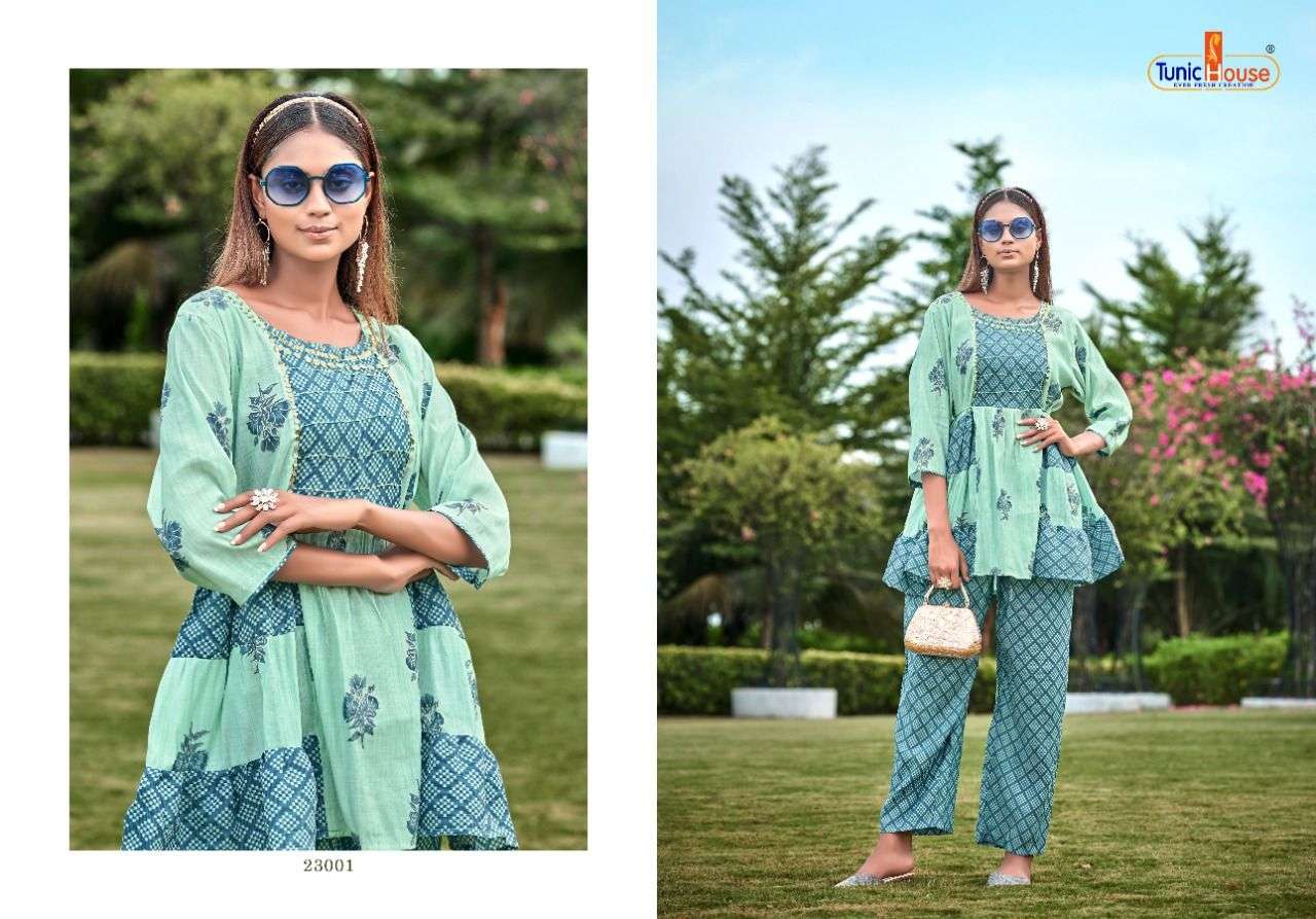 TUNIC HOUSE Co-ORD SET FUSION Kurti Wholesale catalog
