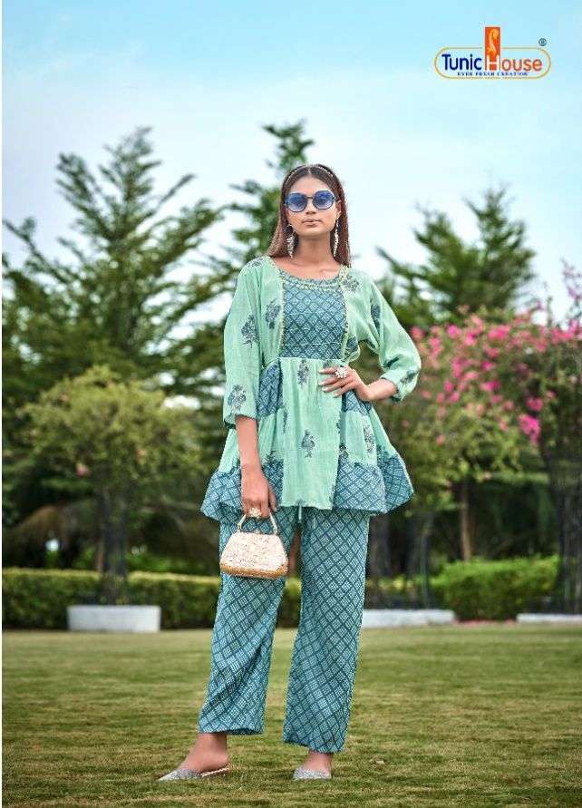 TUNIC HOUSE Co-ORD SET FUSION Kurti Wholesale catalog