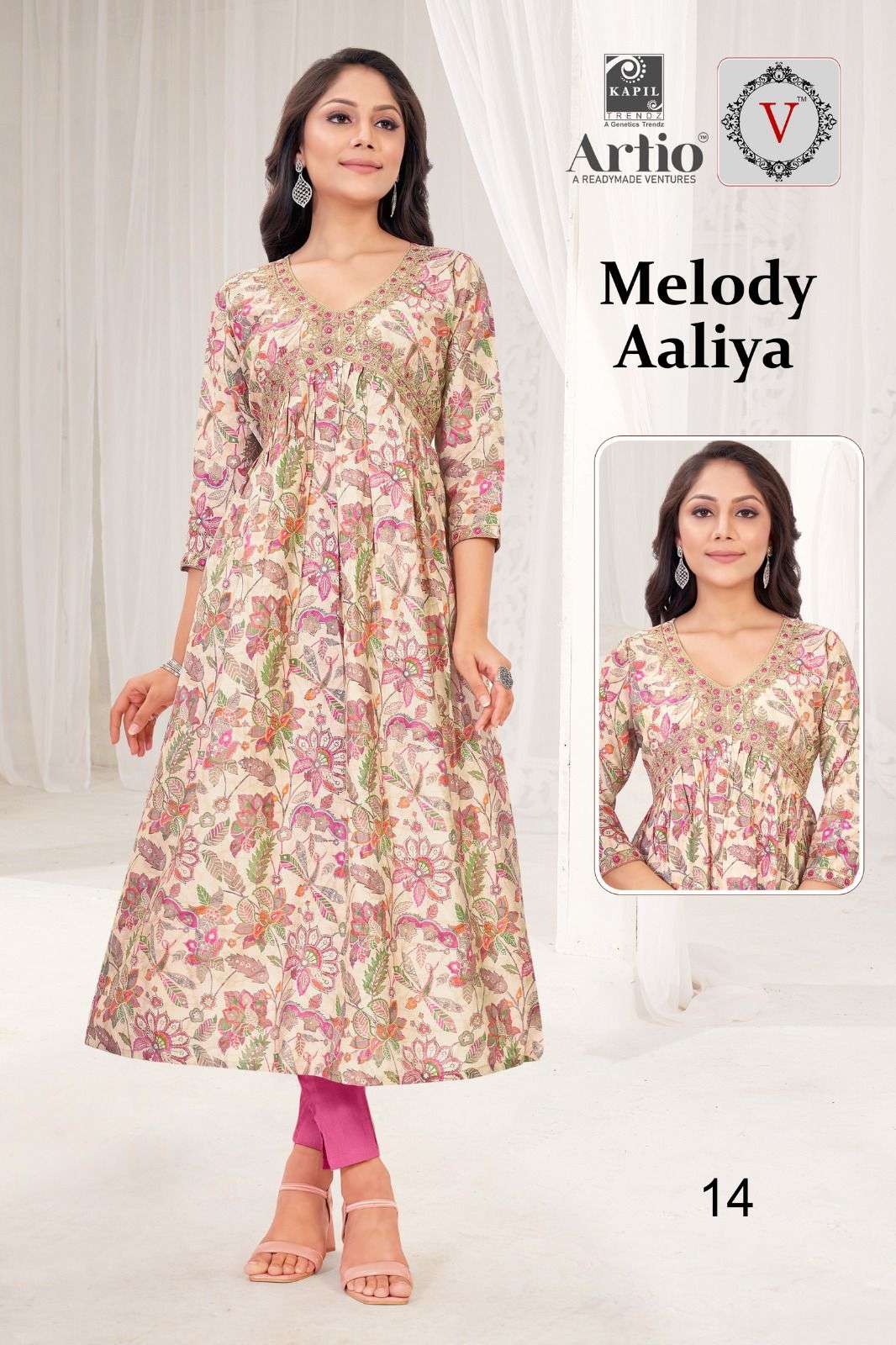 VEDHA MELODY AALIYA Kurti Wholesale catalog