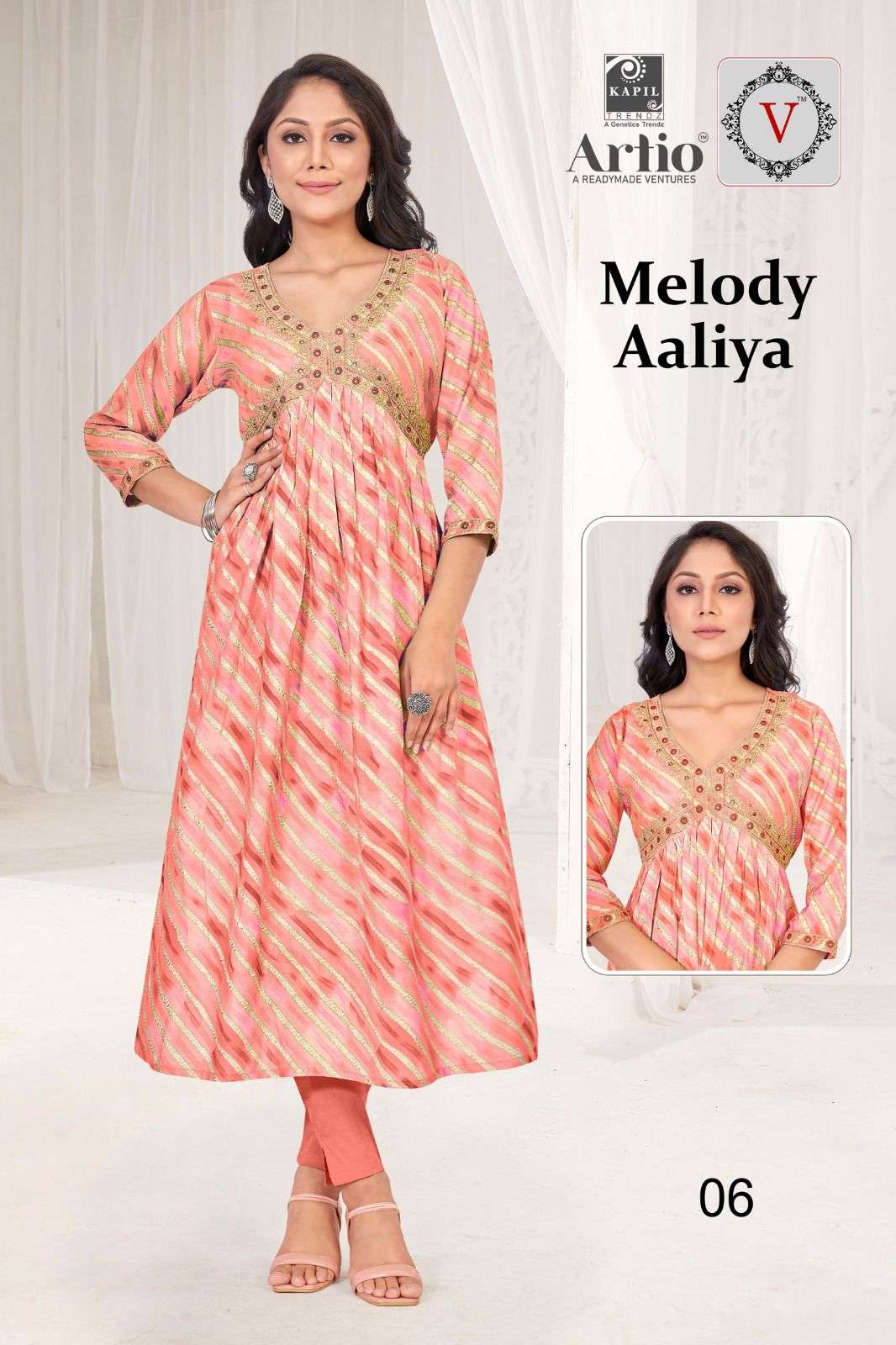 VEDHA MELODY AALIYA Kurti Wholesale catalog