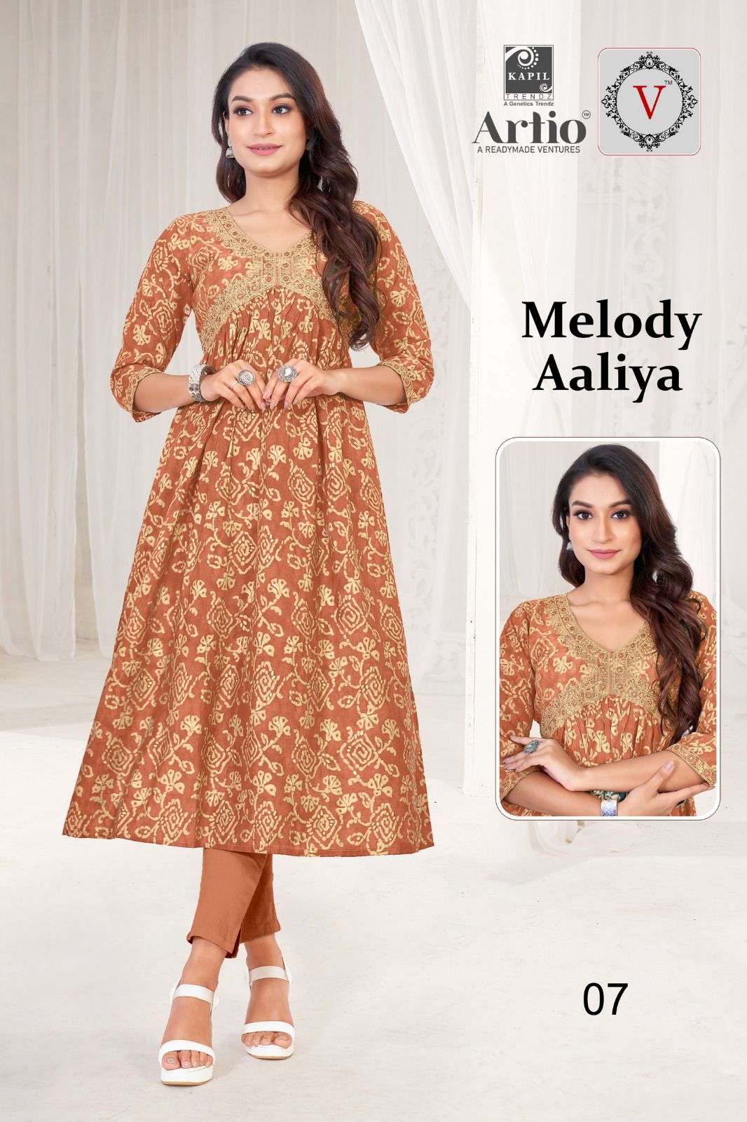 VEDHA MELODY AALIYA Kurti Wholesale catalog