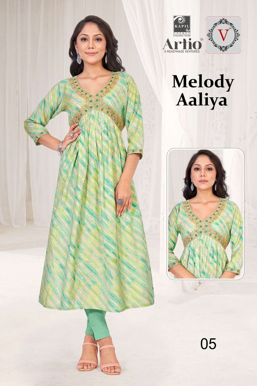 VEDHA MELODY AALIYA Kurti Wholesale catalog