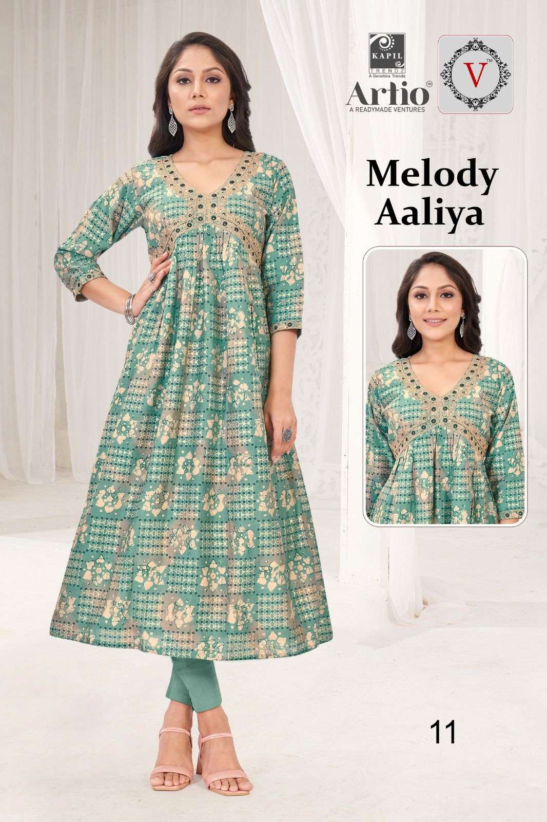 VEDHA MELODY AALIYA Kurti Wholesale catalog