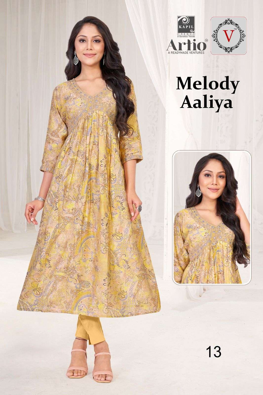 VEDHA MELODY AALIYA Kurti Wholesale catalog