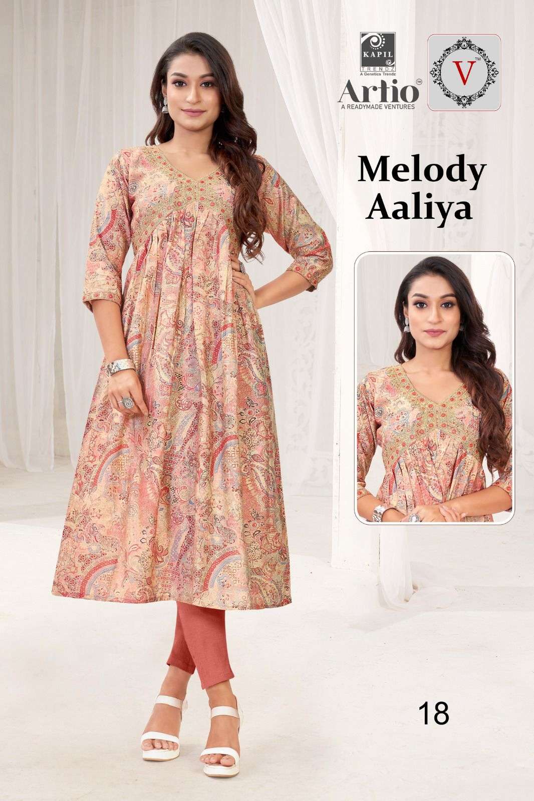 VEDHA MELODY AALIYA Kurti Wholesale catalog