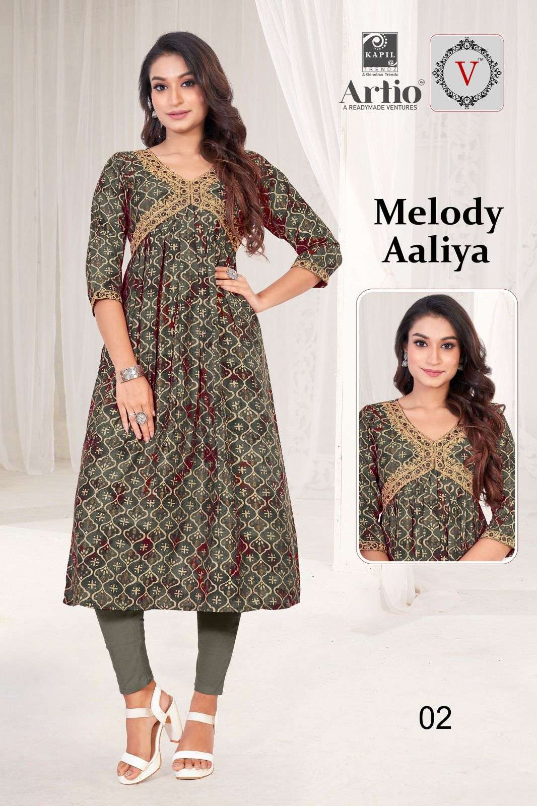 VEDHA MELODY AALIYA Kurti Wholesale catalog