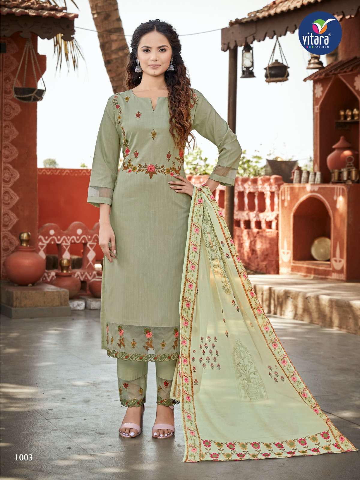 vitara fashion SAFFRON Kurti Wholesale catalog