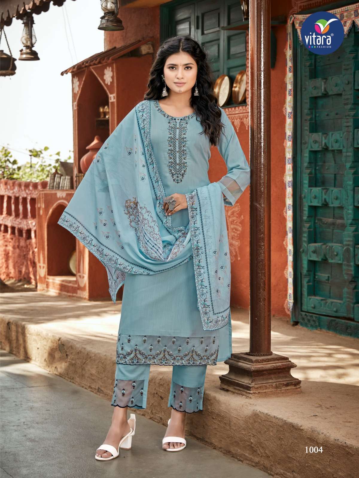 vitara fashion SAFFRON Kurti Wholesale catalog