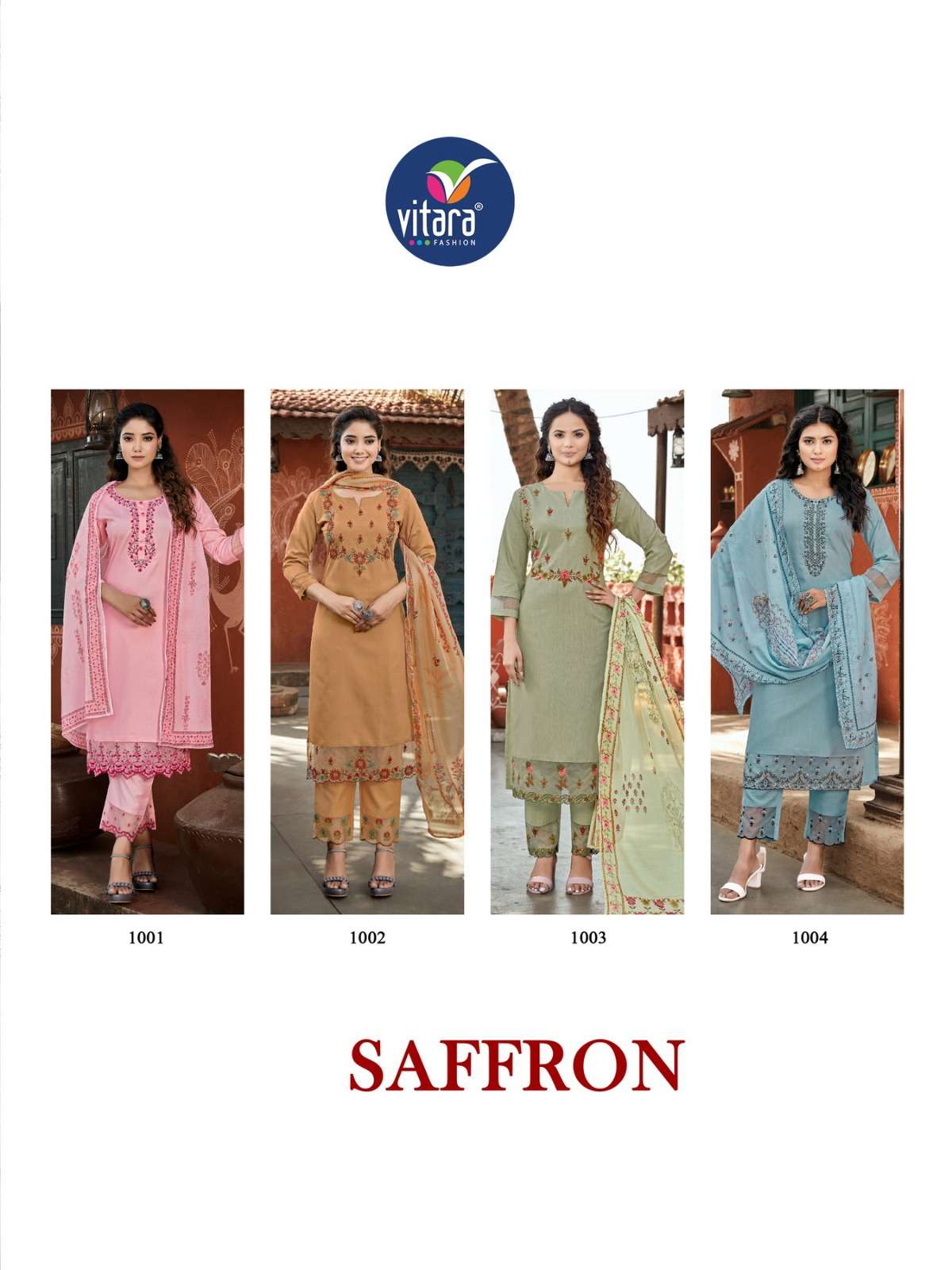 vitara fashion SAFFRON Kurti Wholesale catalog