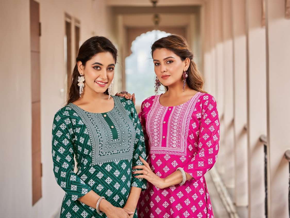 VIYAA DESIGNER LILLY V1 Kurti Wholesale catalog
