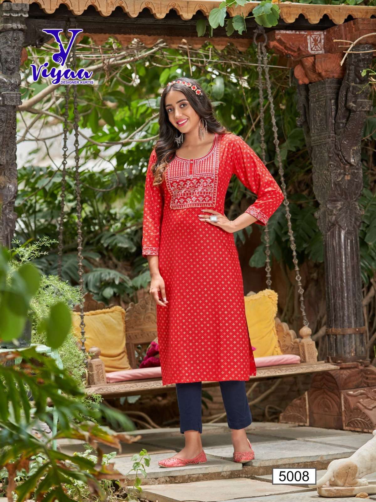 VIYAA DESIGNER POSHAK V5 Kurti Wholesale catalog