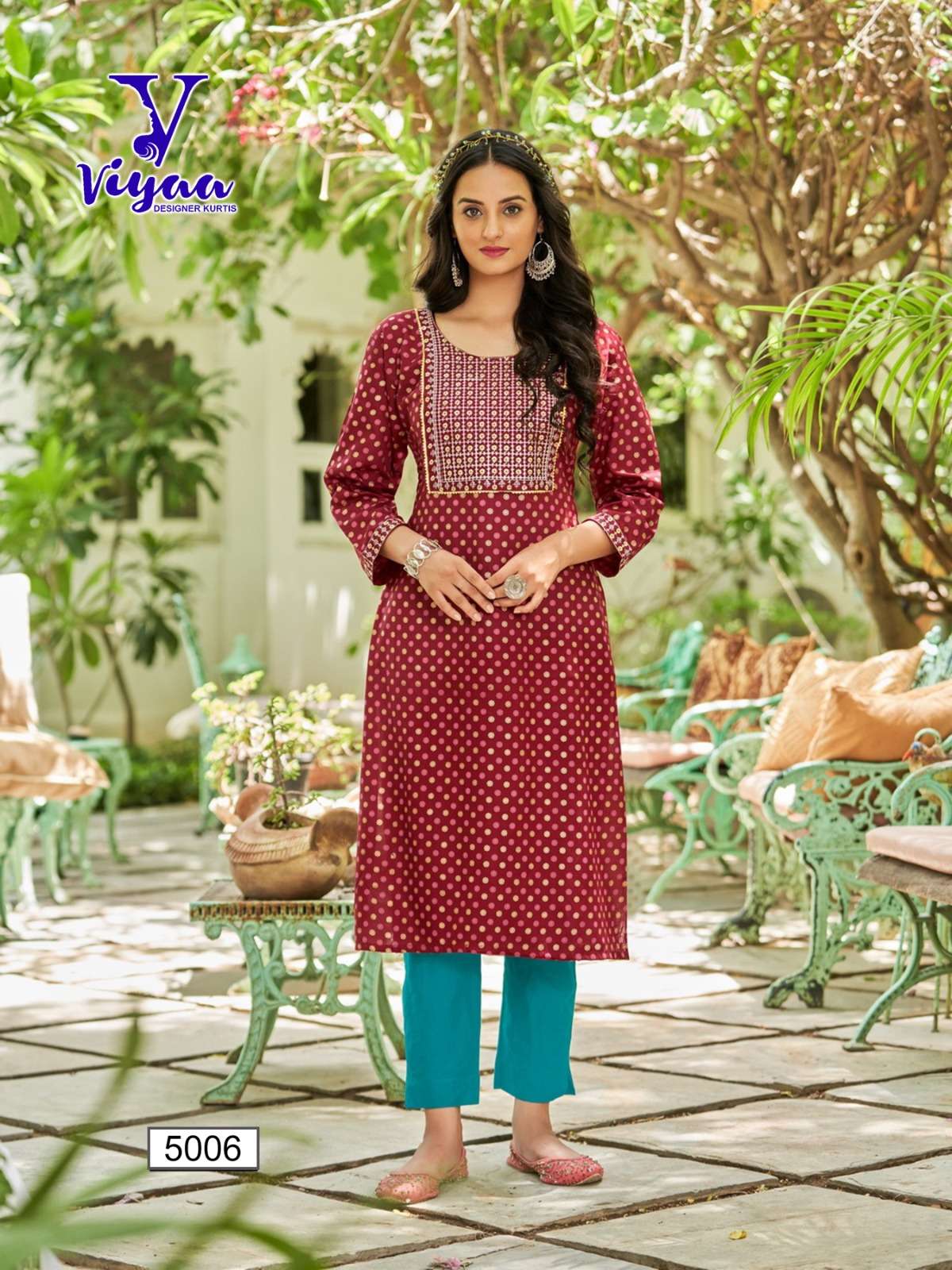 VIYAA DESIGNER POSHAK V5 Kurti Wholesale catalog